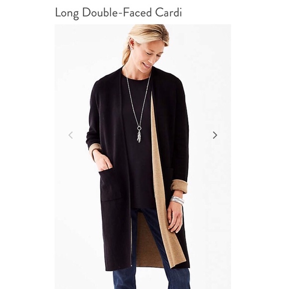 double faced cardigan